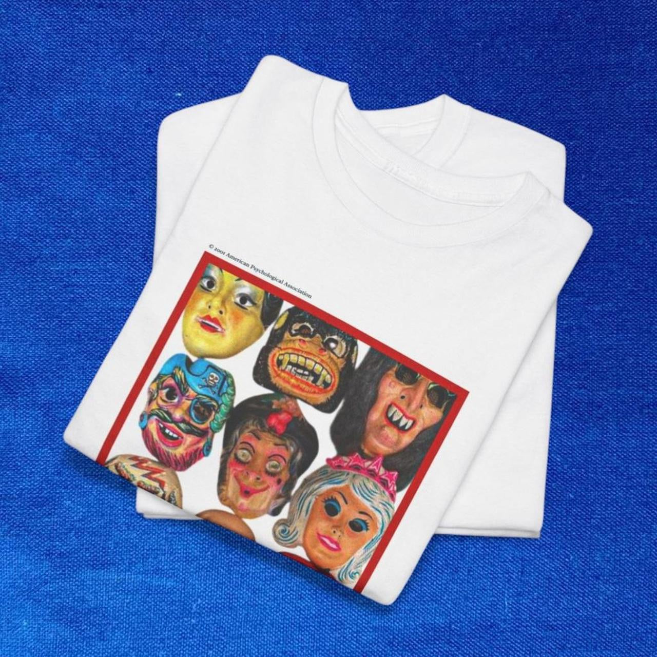 Personality Disorders Graphic T-Shirt White Unisex Psychology Art Mask Tee