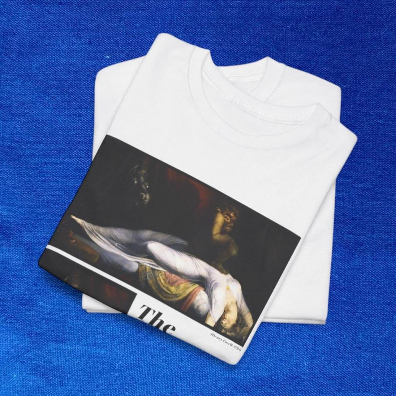 The Nightmare Henry Fuseli Art Graphic T-Shirt White Unisex Classic Painting Tee